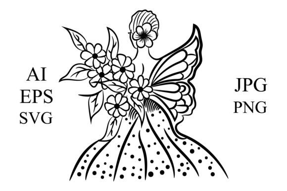 Floral Fairy Butterfly Lady Design Art Review