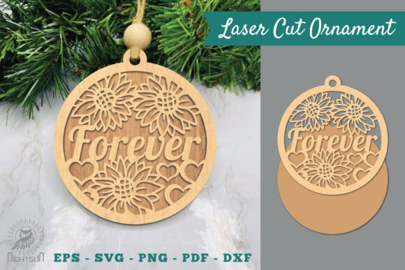 Floral Forever Laser Cut Ornament SVG Review