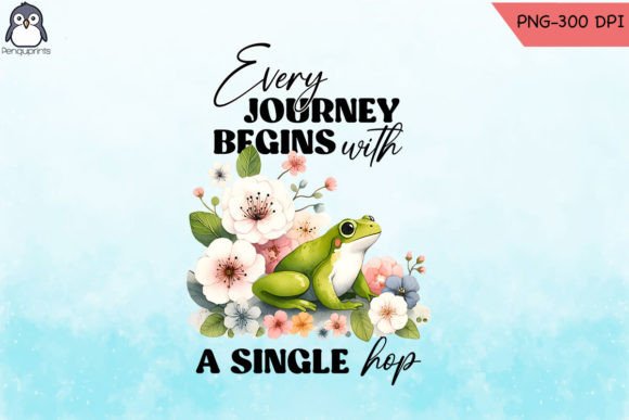 Floral Frog Sublimation Design PNG Review