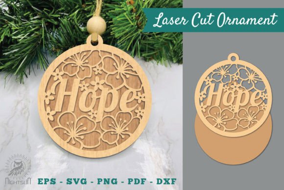 Floral Hope Laser Cut Ornament SVG Review