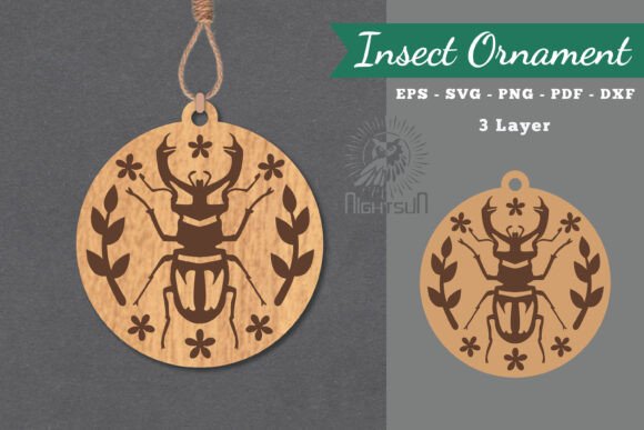 Floral Insect Laser Cut Ornament SVG 3 Review