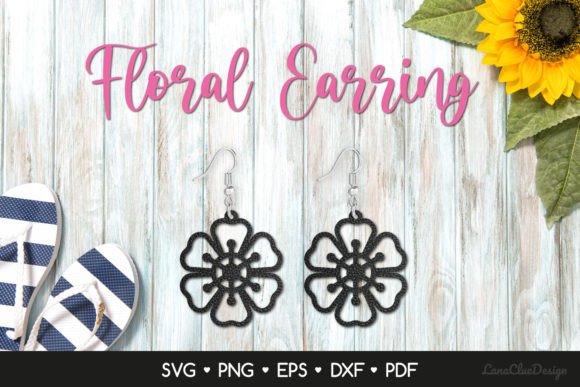 Flower Earring SVG Cut File Review