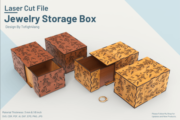 Jewelry Storage Box Laser Cut Files Review