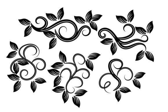 Luxury Vintage Floral Embroidery Design