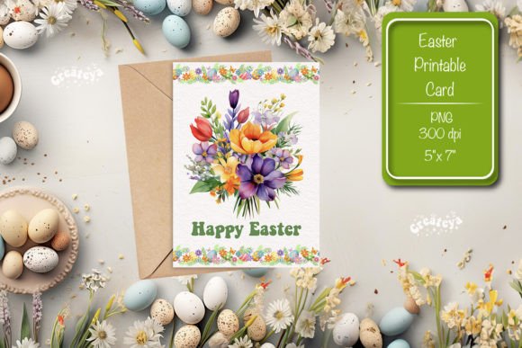 Printable Easter Card Watercolor Easter Review