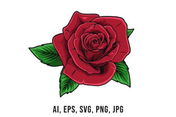Review: Rose Flower Vector Drawing for Real Embroidery Work