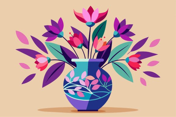 Vase with Pink and Purple Flowers: A Designer's Review